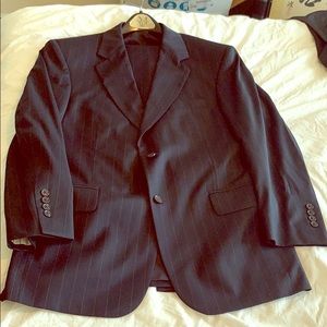 Jos. A Bank Navy Pinstriped Suit